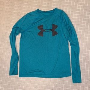 Turquoise stripe UA long sleeve tee